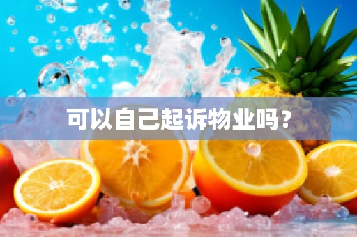 可以自己起诉物业吗？